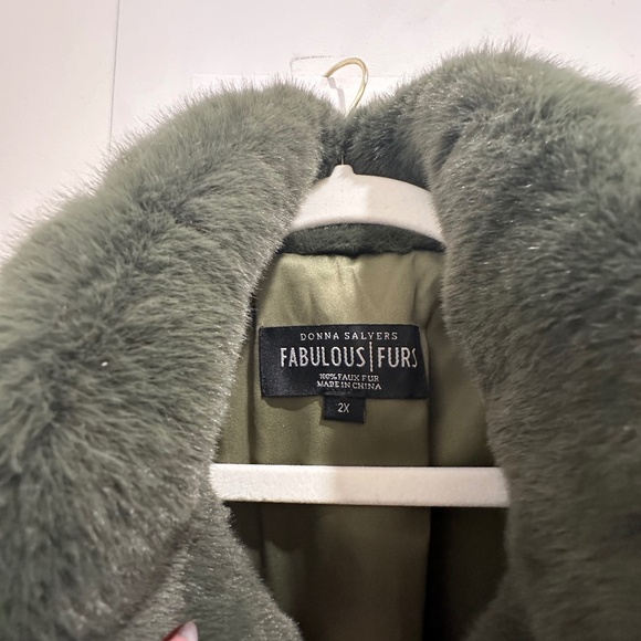 Donna Saliera Fabulous Furs Weekender Vest - Olive Green - Picture 2 of 7